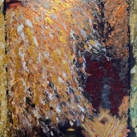 HANDCRAFTED Santa Clause Painting HANDMADE Holiday Art HANDPAINTED Wall Decor - Picture 9 of 17